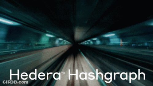 Blurry Tunnel With Hedera Hashgraph GIF