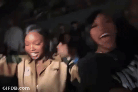 Blurry Two Women Dancing In Club GIF