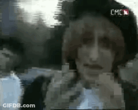 Blurry Woman Face With EMC GIF