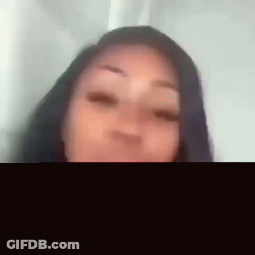 Blurry Woman Face With Long Black Hair GIF