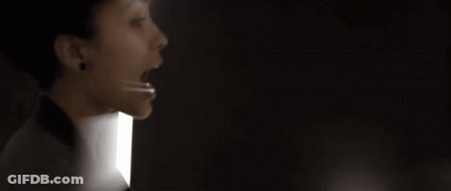 Blurry Woman Face With White Border GIF