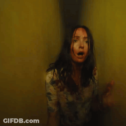Blurry Woman Making Scary Face GIF