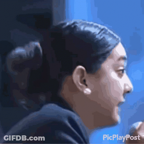 Blurry Woman's Face PicPlayPost GIF