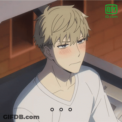 Blushing Anime Loid Forger GIF