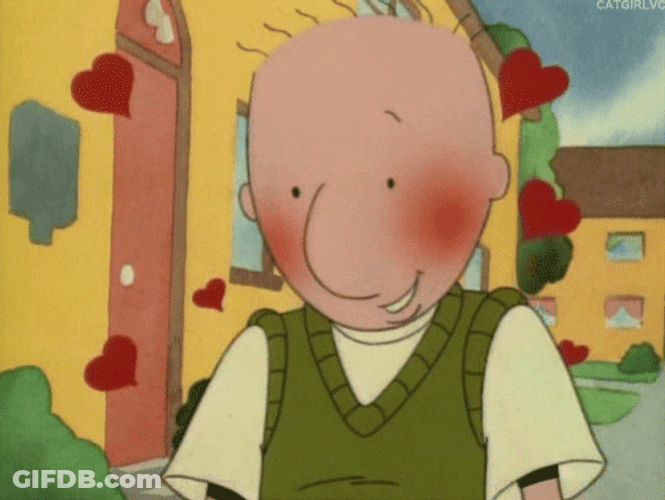 Blushing Doug Funnie Disney GIF
