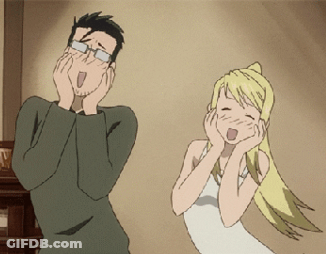 Blushing Fullmetal Alchemist GIF