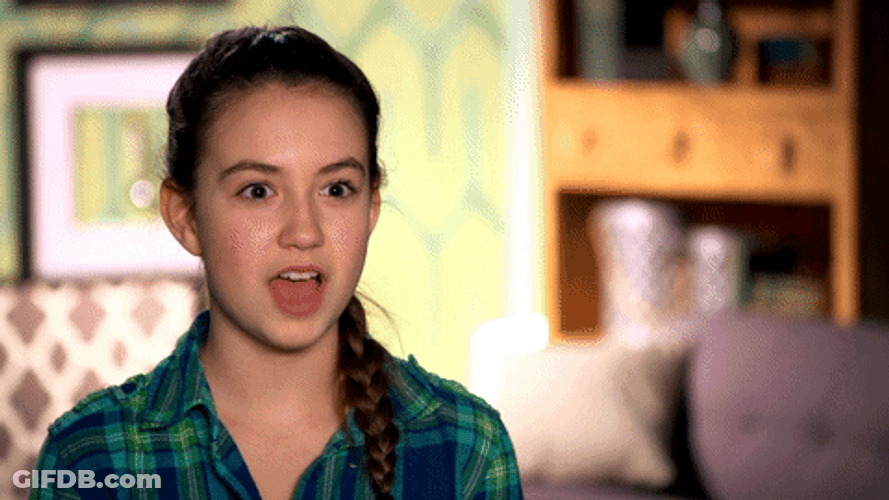 Blushing Girl Astonished GIF