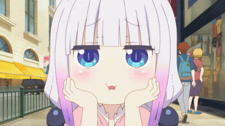 Blushing Kanna Kamui GIF