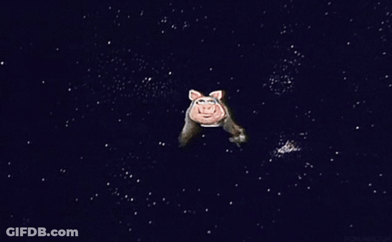 Blushing Miss Piggy Smile GIF
