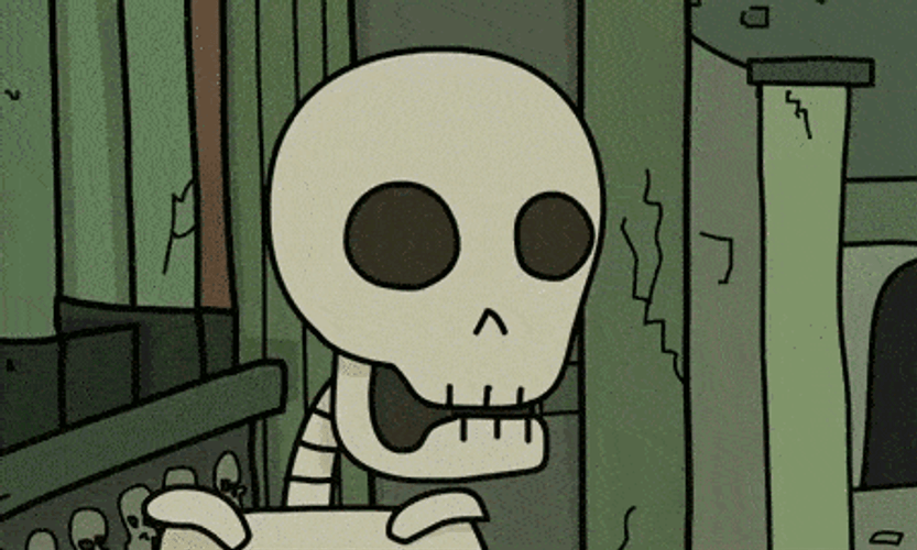 Blushing Skeleton Dark Souls GIF