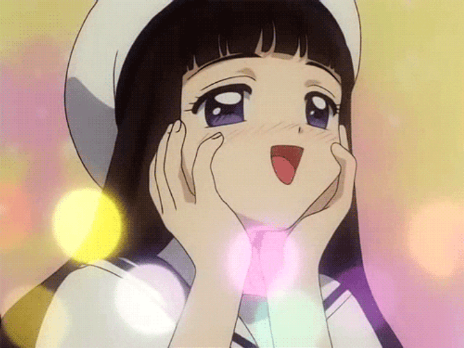 Blushing Tomoyo Daidouji GIF
