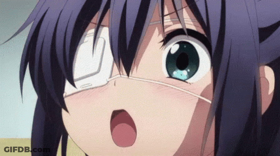 Blussing Rikka GIF