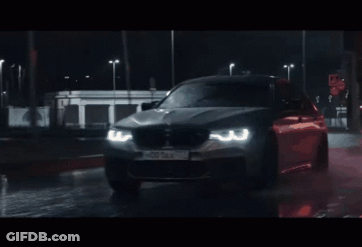 Bmw M Series Midnight Black Speeding Away GIF