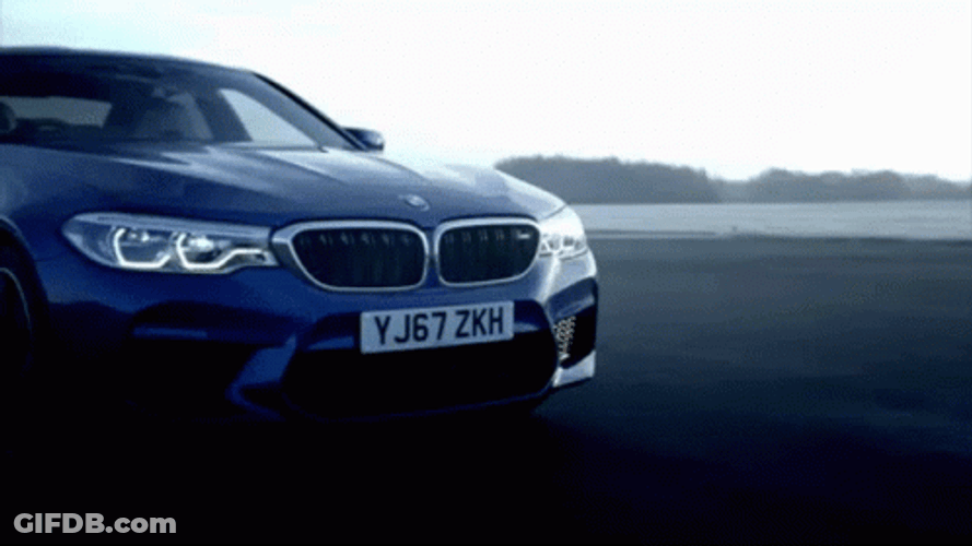 Bmw M5 Series Blue Metallic Coasting GIF