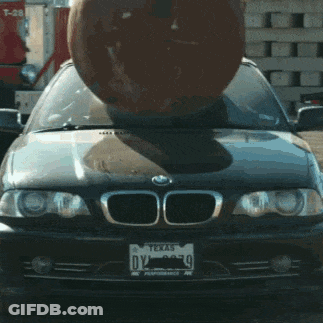 BMW With Texas License Plate DYA 8739 GIF