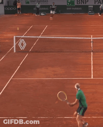 Bnp Paribas Is One Of The Sponsors Of The Tennis Court GIF