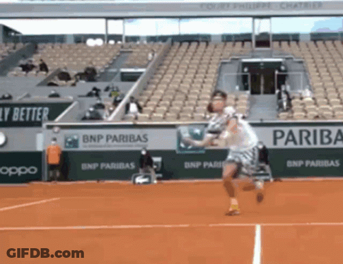 Bnp Paribas Is One Of The Sponsors Of The Tennis Match GIF
