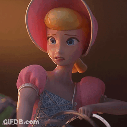 Bo Peep From Toy Story 4 Is Holding A Hoop In Her Hand GIF