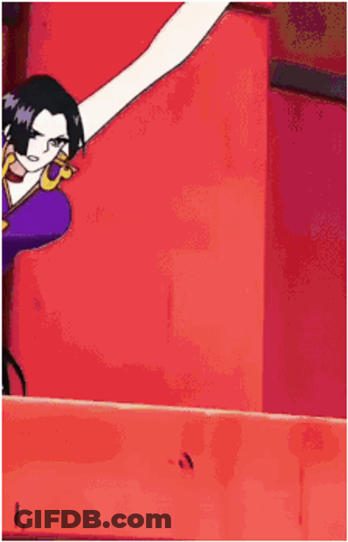 Boa Hancock Angry Back Flip Attack GIF