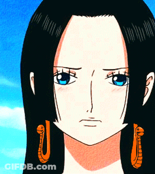 Boa Hancock Blush Shy Reaction GIF