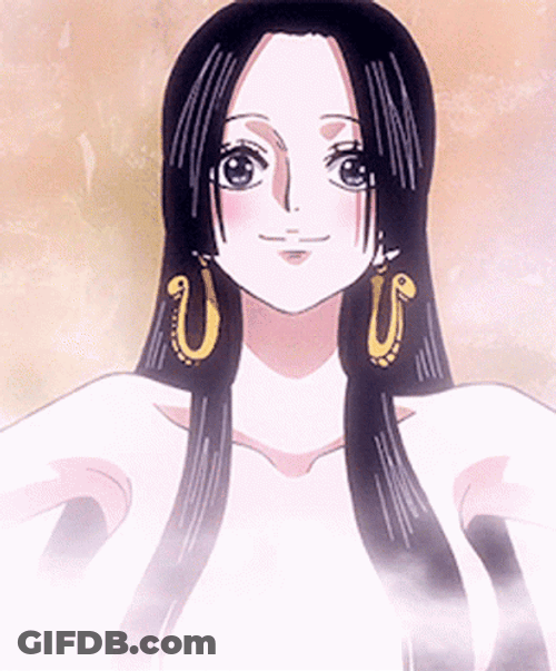 Boa Hancock Happy Blush Excited GIF