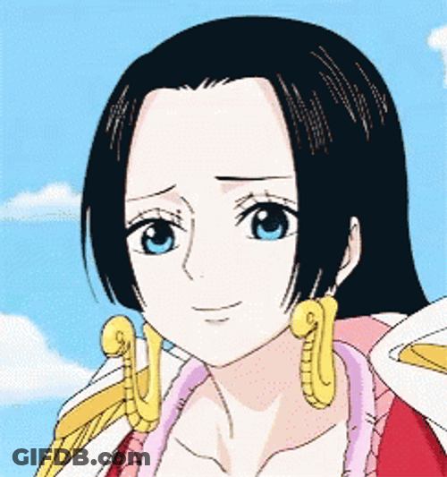 Boa Hancock Happy Blush Talking Anime GIF
