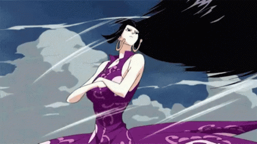 Boa Hancock Pirate Empress Spin Kick GIF