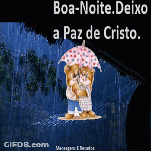 Boa Noite Deixo A Paz De Cristo GIF