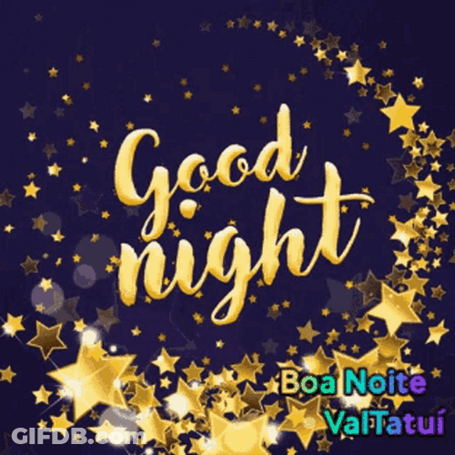 Boa Noite Good Night Stars GIF