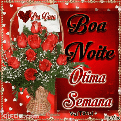 Boa Noite Red Roses GIF