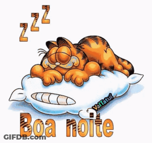 Boa Noite Sleeping Garfield GIF