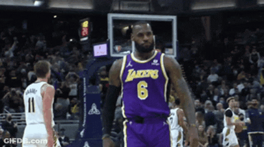 Boastful Lebron Missing Dunk GIF