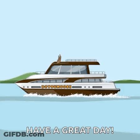 Boat Doyoumoose Floating On Water GIF