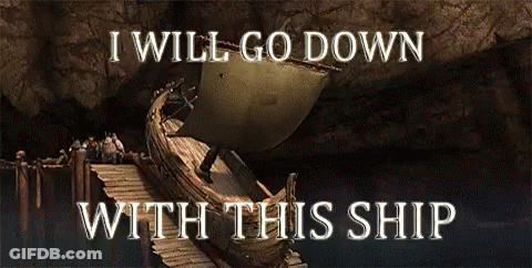 Boat I Will Go Down With This Ship GIF
