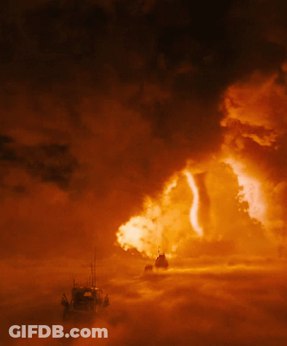 Boat In Cloudy Sky GIF