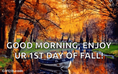 Boat In River Good Morning Fall GIF