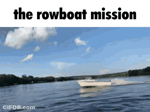 Boat On Lake The Rowboat Mission GIF