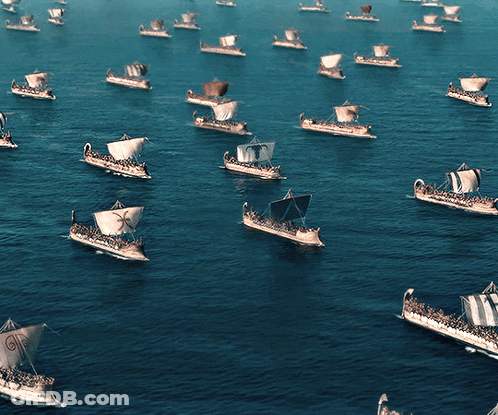 Boats Floating In Water GIF