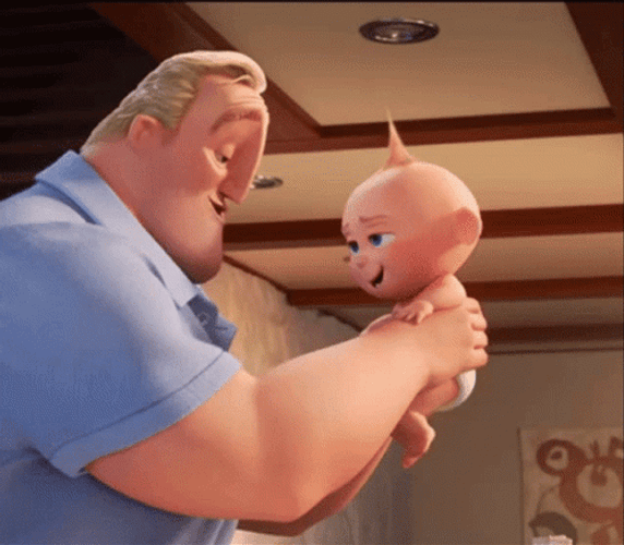 Bob Carrying Happy Jack Jack GIF