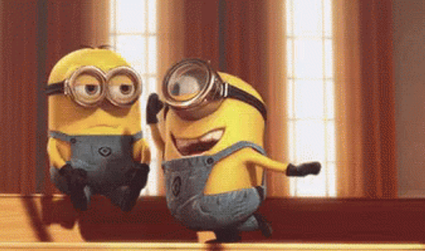 Bob Minion Punch Stuart GIF