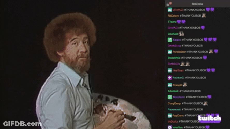 Bob Painting Happy Accidents GIF