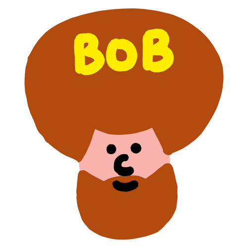 Bob Ross Mushroom Mobile Art GIF