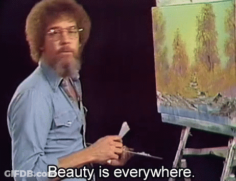 Bob Ross Saying Beauty Is Everywhere GIF