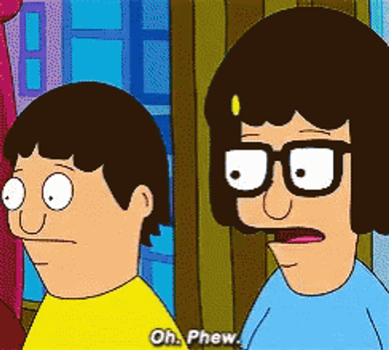 Bob's Burger Oh Phew GIF