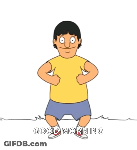 Bob's Burgers Character Saying Good Morning GIF