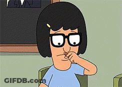 Bob's Burgers Character Sitting Holding Lighter GIF