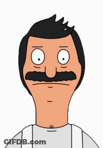 Bob's Burgers Character With Mustache GIF
