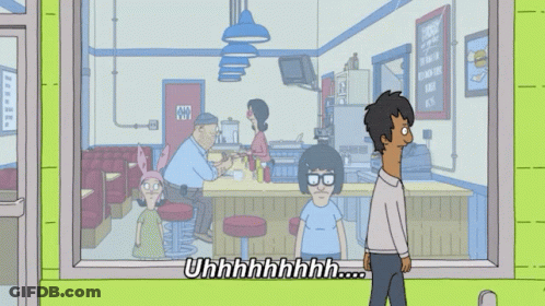 Bob's Burgers Man Standing In Front Of Window GIF