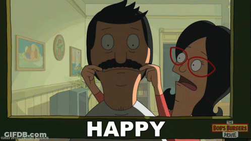 Bob's Burgers Movie Poster With Man And Woman GIF