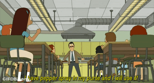 Bob'S Burgers Pepper Spray GIF